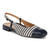 Vionic Petaluma Women's Slingback Supportive Flat - Navy - Angle main