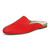 Vionic Willa Mule Women's Functional Slip-on Flat - Red - Left angle