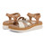 Vionic Mar Women's Platform Wedge Sandal - Camel/gold - pair left angle