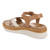 Vionic Mar Women's Platform Wedge Sandal - Camel/gold - Back angle