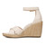 Vionic Marina Women's Wedge Comfort Sandal - Cream - Left Side