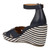 Vionic Marina Women's Wedge Comfort Sandal - Navy - Back angle