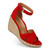 Vionic Marina Women's Wedge Comfort Sandal - Red - MARINA-I8681L6600-RED-13fl-med