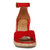 Vionic Marina Women's Wedge Comfort Sandal - Red - Front