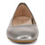 Vionic Orinda Women's Square Toe Ballet Flat - Pewter Metallic - Front