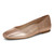 Vionic Orinda Women's Square Toe Ballet Flat - Rose Gold - Left angle