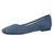 Vionic Orinda Women's Square Toe Ballet Flat - Dark Denim - Left angle