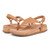 Vionic Kirra II Women's Toe Post Sling Back Arch Supportive Sandal - Camel - pair left angle