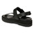 Vionic Torrance Women's Platform Lug Comfort Sandal - Black - Back angle