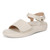 Vionic Awaken RX - Women's Wedge Soft Comfort Sandal - Cream - AWAKEN RX-I8710L1100-CREAM-12l-med