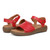 Vionic Awaken RX - Women's Wedge Soft Comfort Sandal - Red - AWAKEN RX-I8710L1600-RED-11l-med