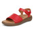 Vionic Awaken RX - Women's Wedge Soft Comfort Sandal - Red - AWAKEN RX-I8710L1600-RED-12l-med