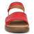 Vionic Awaken RX - Women's Wedge Soft Comfort Sandal - Red - AWAKEN RX-I8710L1600-RED-4t-med