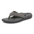 Vionic Men's Tide II Orthotic Support Sandal - Charcoal Grey - Left angle