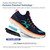 Gravity Defyer MATeeM Men's Athletic Shoes - Navy / Orange - Lifestyle Patent Info Diagram Gray