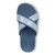 Vionic Merced Women's Cross Strap Slide Orthotic Sandals - Skyway Blue - Top