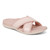 Vionic Merced Women's Cross Strap Slide Orthotic Sandals - Peony Pink - Angle main