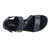 Ros Hommerson Chloe Women's Adjustable Strap Sandal - Navy Patent Lizard Print Leather - Sole View