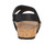 Ros Hommerson Preston Women's Sandal - Black Matte Snake Leather - Back View