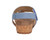 Ros Hommerson Preston Women's Sandal - Denim Matte Snake Leather - Back View