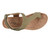 Ros Hommerson Preston Women's Sandal - Olive Matte Snake Leather - Sole View