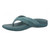 Vionic Shore Women's Orthotic Supportive Comfortable Flip-Flop Sandal - Bodega Blue - Left angle