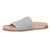Vionic Evie Knit Women's Comfortable Supportive Slide Sandal - Vapor Grey/silver - Left angle