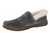 Vionic Clare Slipper - Women's Cozy Orthotic Arch Support Slippers - Charcoal - Left angle