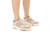 Vionic Walk Strider Knit - Women's Orthotic Arch Support Comfort Walking Shoes - Lucid Beige - Lifestyle Pacific Blue