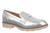 Vionic Cleo Loafer Women's Comfortable Orthotic Arch Support Slip-On Loafer - Silver - Angle main
