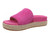 Vionic Yasmina Women's Orthotic Arch Support Espadrille Slide Sandal - Rose Violet - Left angle