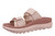 Vionic Renewal - Adjustable Recovery Slide - Women's and Men's Unisex Orthotic Arch Support Comfort Recovery Sandals - Cameo Rose - Left angle