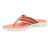 Vionic Indigo Arch Support Women's Thong Beach Sandal - Shell Coral Multi - Left angle