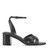 Easy Spirit Delicia Cushioned Arch Support Block Heel Women's Dress Sandal - Black Leather - 1