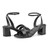 Easy Spirit Delicia Cushioned Arch Support Block Heel Women's Dress Sandal - Black Leather - 7