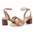 Easy Spirit Delicia Cushioned Arch Support Block Heel Women's Dress Sandal - Dark Natural Leather/raffia - 7