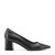 Easy Spirit Dorian Cushioned Arch-Support Block Heel Women's Dress Pump - Black Leather - 1