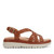 Easy Spirit Indie Strappy Sandal Cushioned Arch Support Women's Sandal - Brown Leather - 1