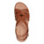 Easy Spirit Indie Strappy Sandal Cushioned Arch Support Women's Sandal - Brown Leather - 5