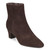 Easy Spirit Isra Cushioned Arch-Support Pointed Women's Bootie - Dark Brown Suede - 2