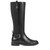 Easy Spirit Jackie Tall Shaft Cushioned Arch Support Wide Calf Women's Boot - Black Leather/elastic - 1