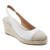 Easy Spirit Margie Cushioned Arch-Support Wedge Women's Sandal - White Leather - 2