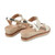 Easy Spirit Selene Wedge Sandal Cushioned Arch Support Women's Wedge Sandal - Gold/natural - 3