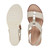 Easy Spirit Selene Wedge Sandal Cushioned Arch Support Women's Wedge Sandal - Gold/natural - 5