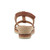 Easy Spirit Selene Wedge Sandal Cushioned Arch Support Women's Wedge Sandal - Medium Brown - 4
