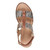 Easy Spirit Selene Wedge Sandal Cushioned Arch Support Women's Wedge Sandal - Medium Brown - 6