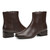Easy Spirit Sidney Cushioned Arch-Support Women's Dress Bootie - Dark Brown Leather - 7