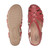 Earth Berri Woven Slip-On - Cushioned Arch Support Women's Sandal - Medium Red Leather - 6