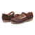 Earth Brady Round Toe Adjustable Strap Casual - Cushioned Arch Support Women's Slip-On Shoe - Dark Brown - 7
