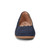 Earth Bria Cushioned Arch Support Slip-On Women's Ballet Flat - Navy Leather - 3